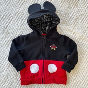 Disney Parks Authentic Mickey Mouse Toddler Zip Up Hoodie - size 2T